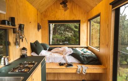 Background image for New Zealand's First Unyoked Cabin Has Arrived North of Auckland and Is Now Open For Bookings