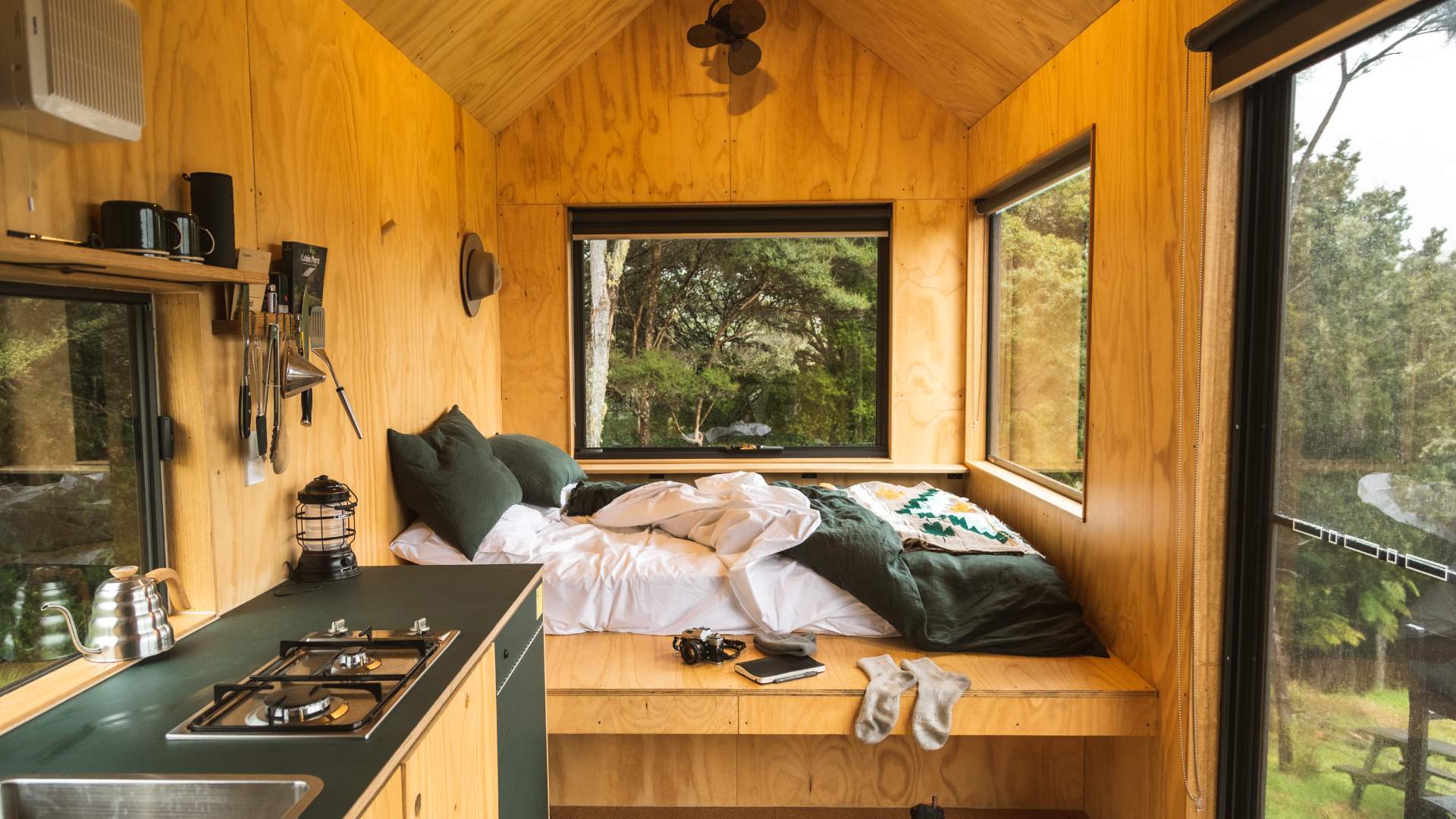 New Zealand's First Unyoked Cabin Has Arrived North of Auckland and Is Now Open For Bookings