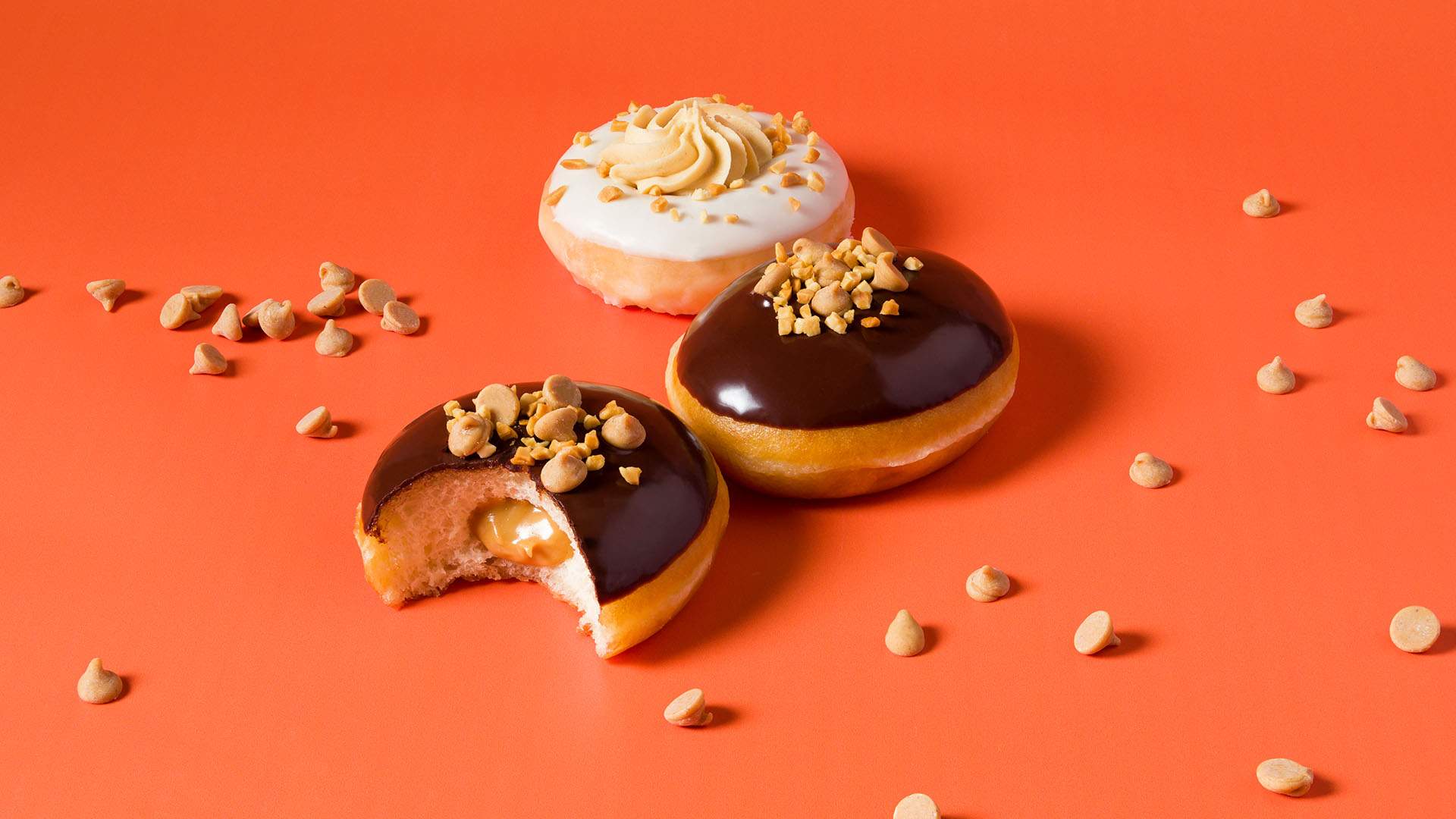 Krispy Kreme and Reese's Have Teamed Up on a Tastebud-Tempting New Range of Peanut Butter Doughnuts