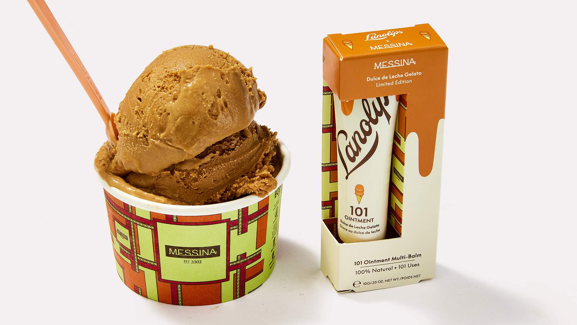 Messina and Lanolips Have Added a New Dulce de Leche Gelato Balm to Their Dessert-Flavoured Range