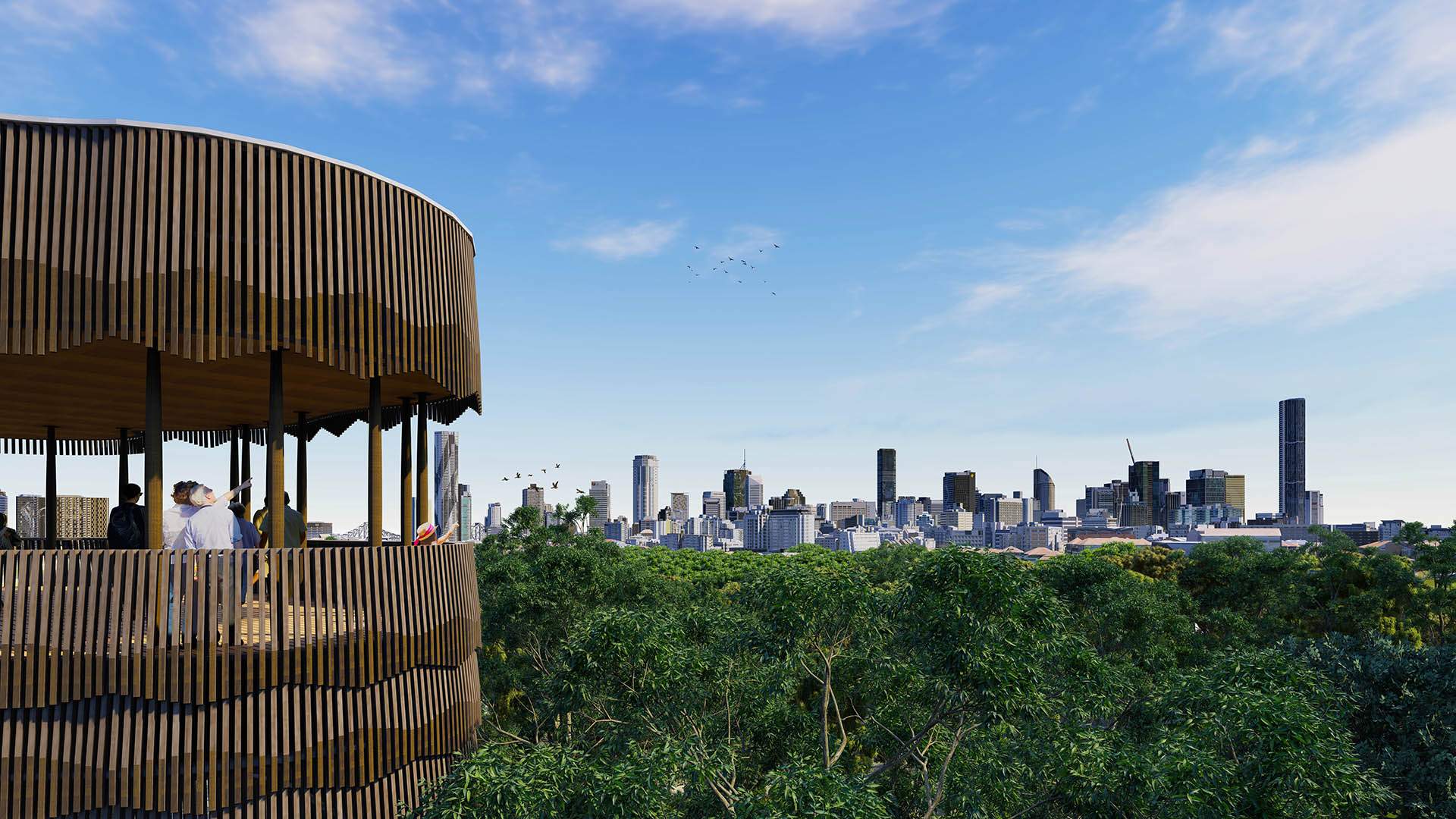 Here's What Victoria Park's Revamp Might Look Like, Including a Tree House Lookout and Water Play Gully