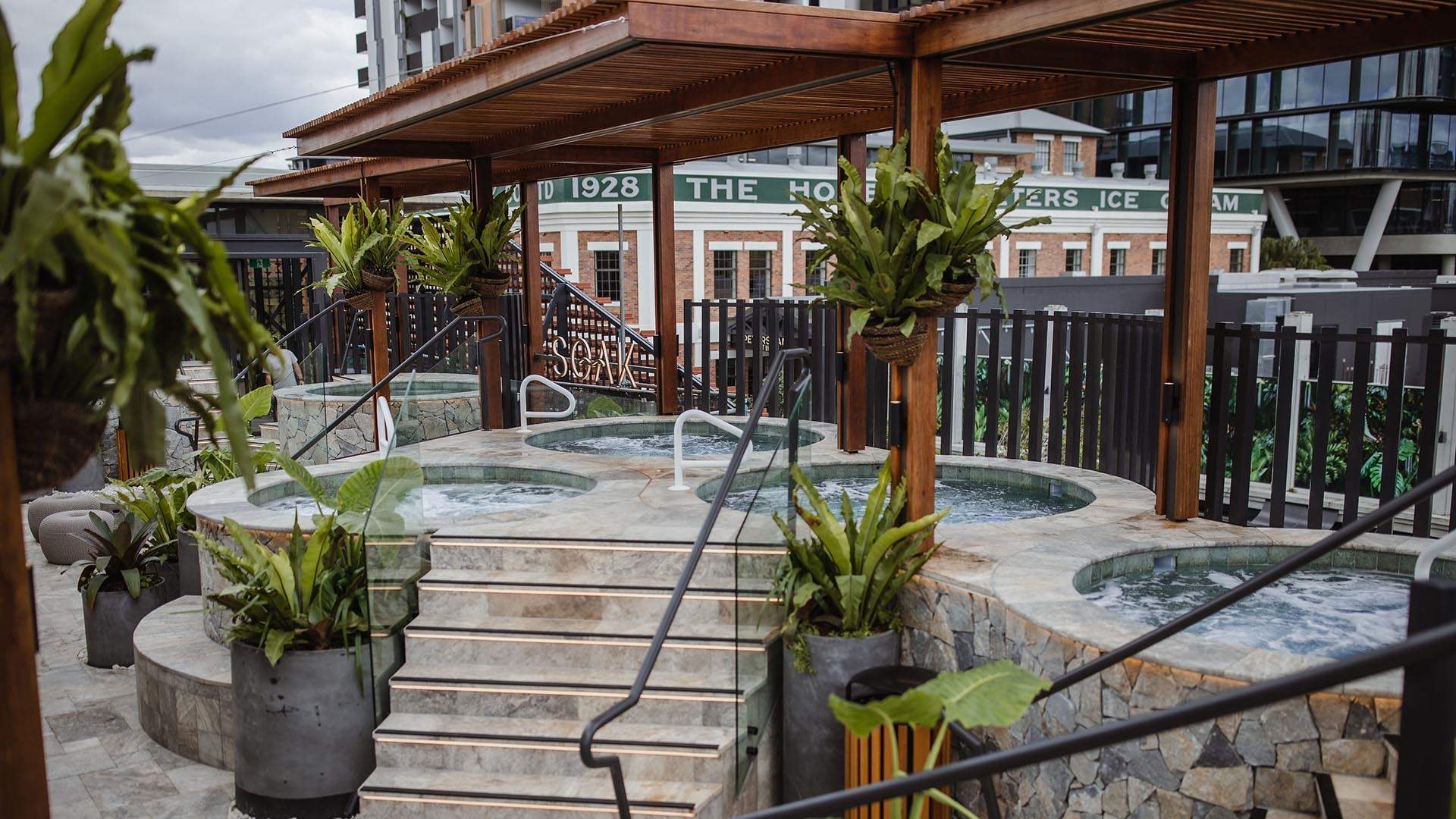 Soak Bathhouse Has Opened a West End Rooftop Haven with Seven Spas and Pools (Plus a Sky-High Sundeck)