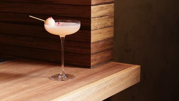 a lychee martini from TOKO Restaurant in Sydney