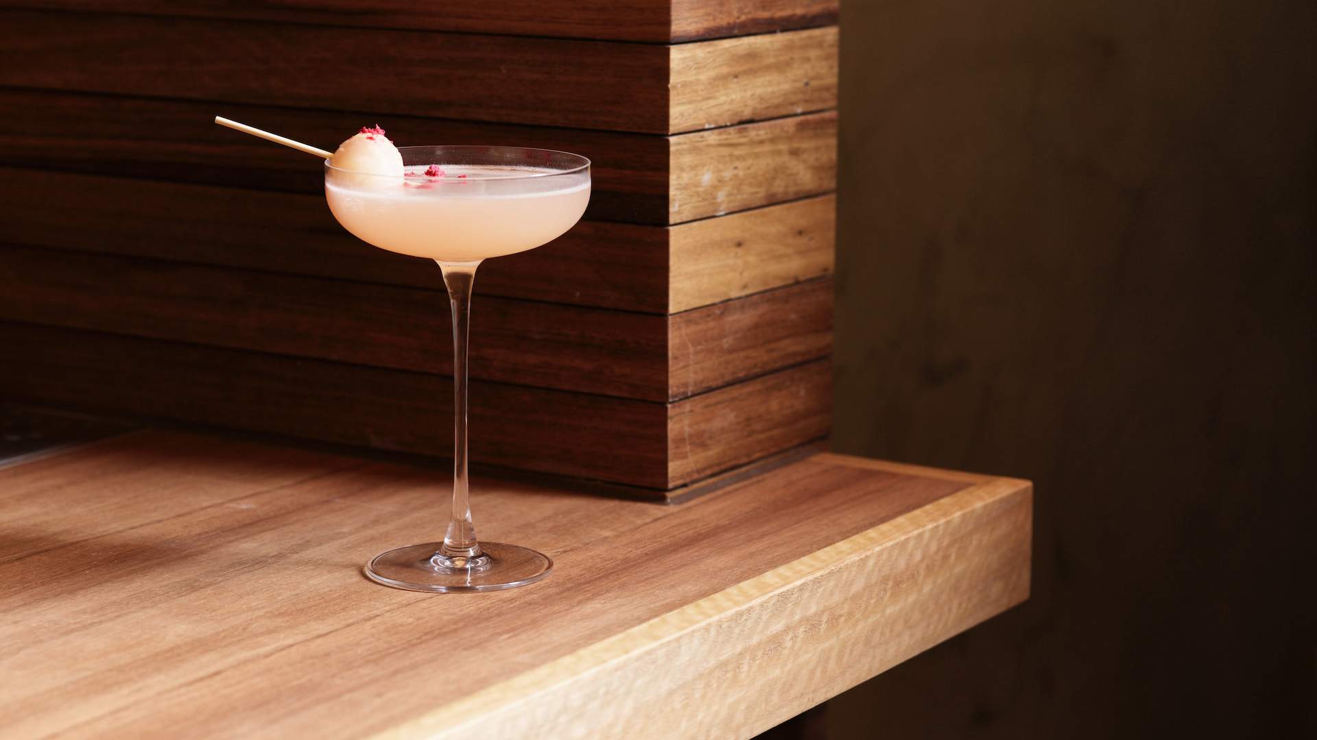 a lychee martini from TOKO Restaurant in Sydney