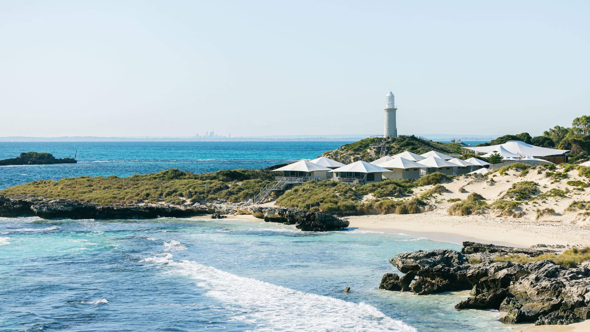 DISCOVERY ROTTNEST ISLAND, WESTERN AUSTRALIA - one of the best places to go glamping in Australia.