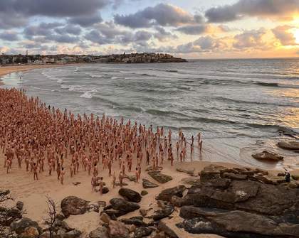 Bondi Briefly Turned Into a Nude Beach for Photographer Spencer Tunick's Latest Mass Installation