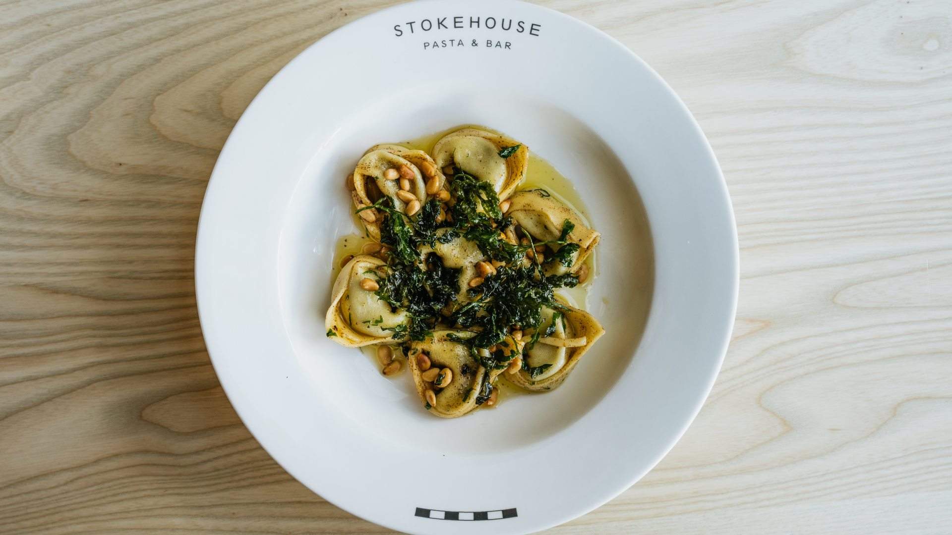 a plate of pasta at Stokehouse Pasta & Bar