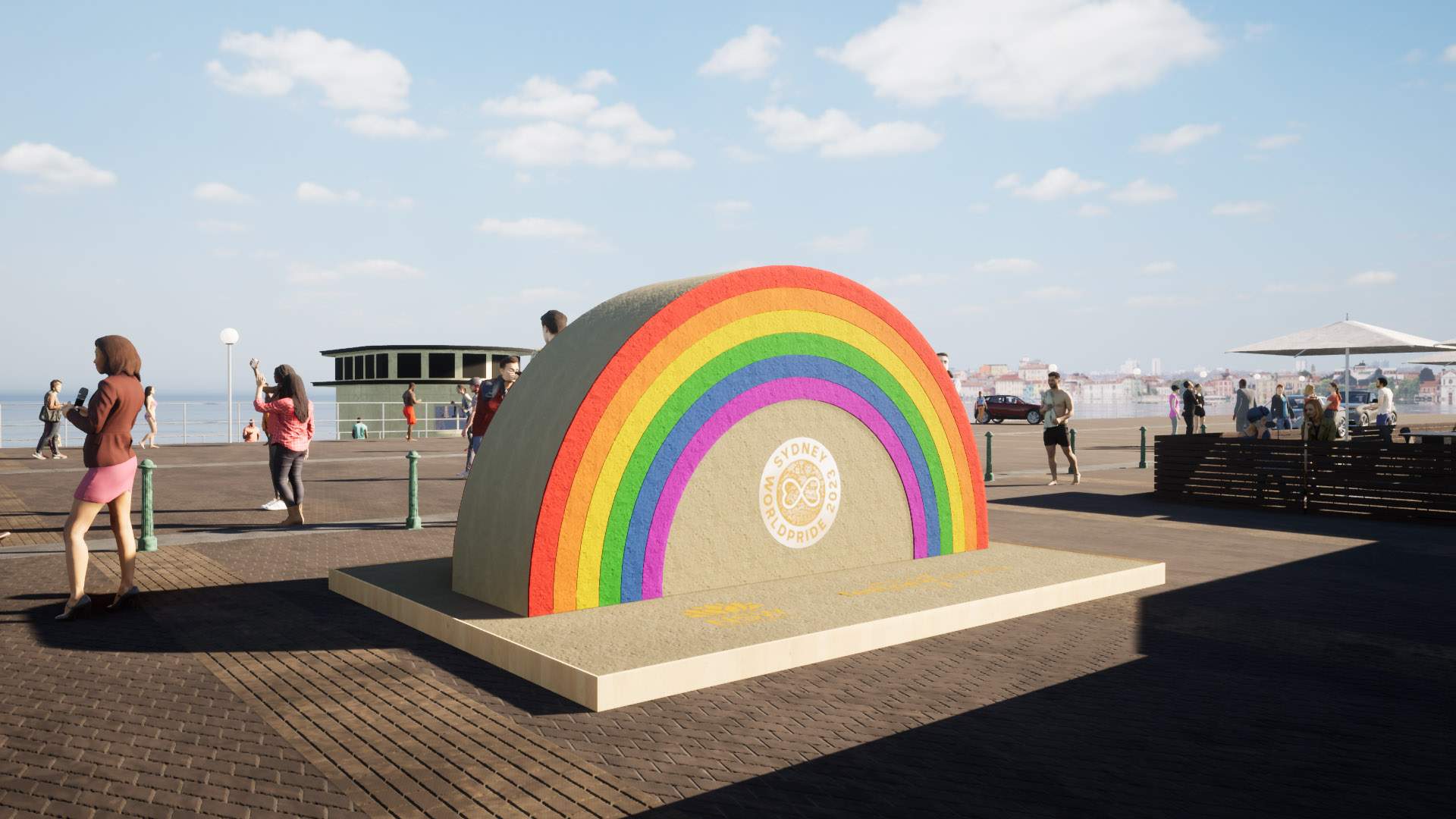 A Giant Rainbow Sand Sculpture Is Popping Up on Bondi Beach for One Day Only