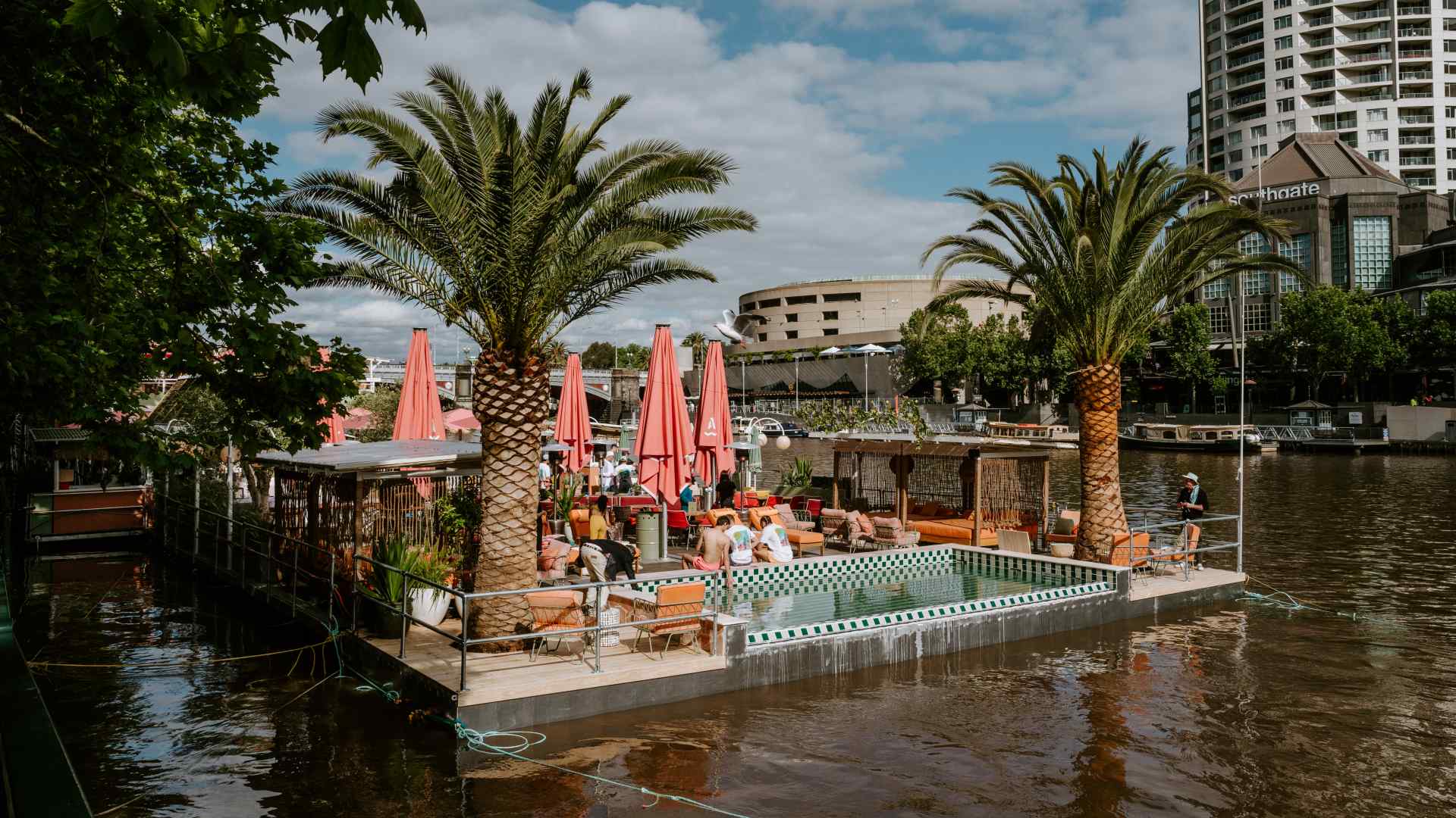 Arbory Afloat's New Pool Is Now Open for Summer Swims Overlooking the