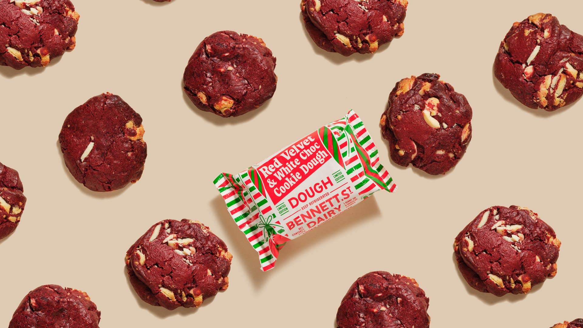 Bennett St Dairy Is Doing Supremely Festive Red Velvet and White Chocolate Cookie Dough