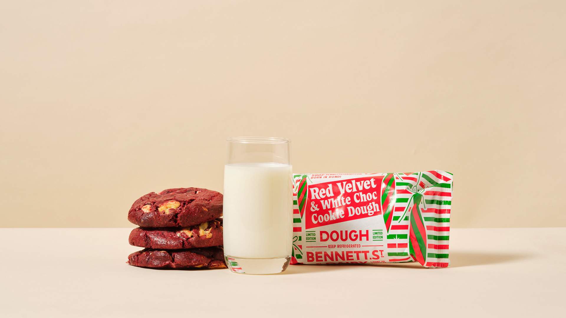 Bennett St Dairy Is Doing Supremely Festive Red Velvet and White Chocolate Cookie Dough