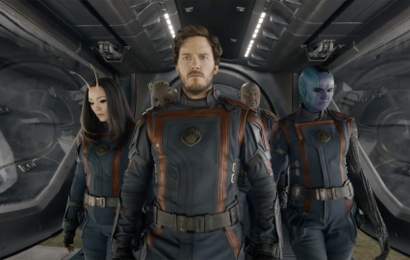 Background image for The 'Guardians of the Galaxy Vol. 3' Trailer Brings Marvel's Space-Hopping Superhero Crew Back Together