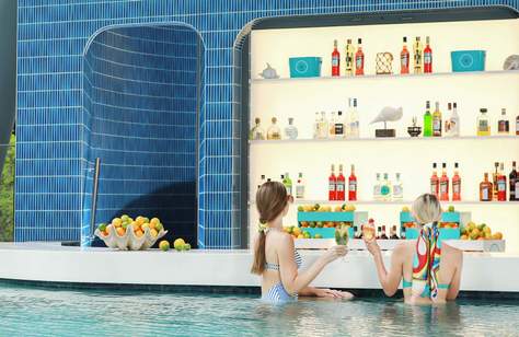 The Westin Brisbane Is Hosting a Summer-Long Amalfi-Themed Beach Club at Its Luxe Swim-Up Pool Bar