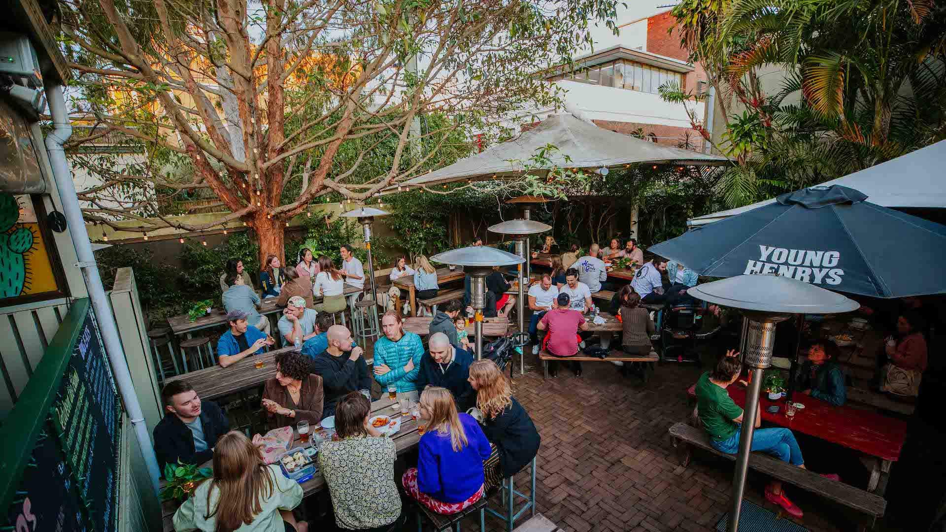The Beer Garden at The Courthouse Hotel - one of the best pubs in Sydney.
