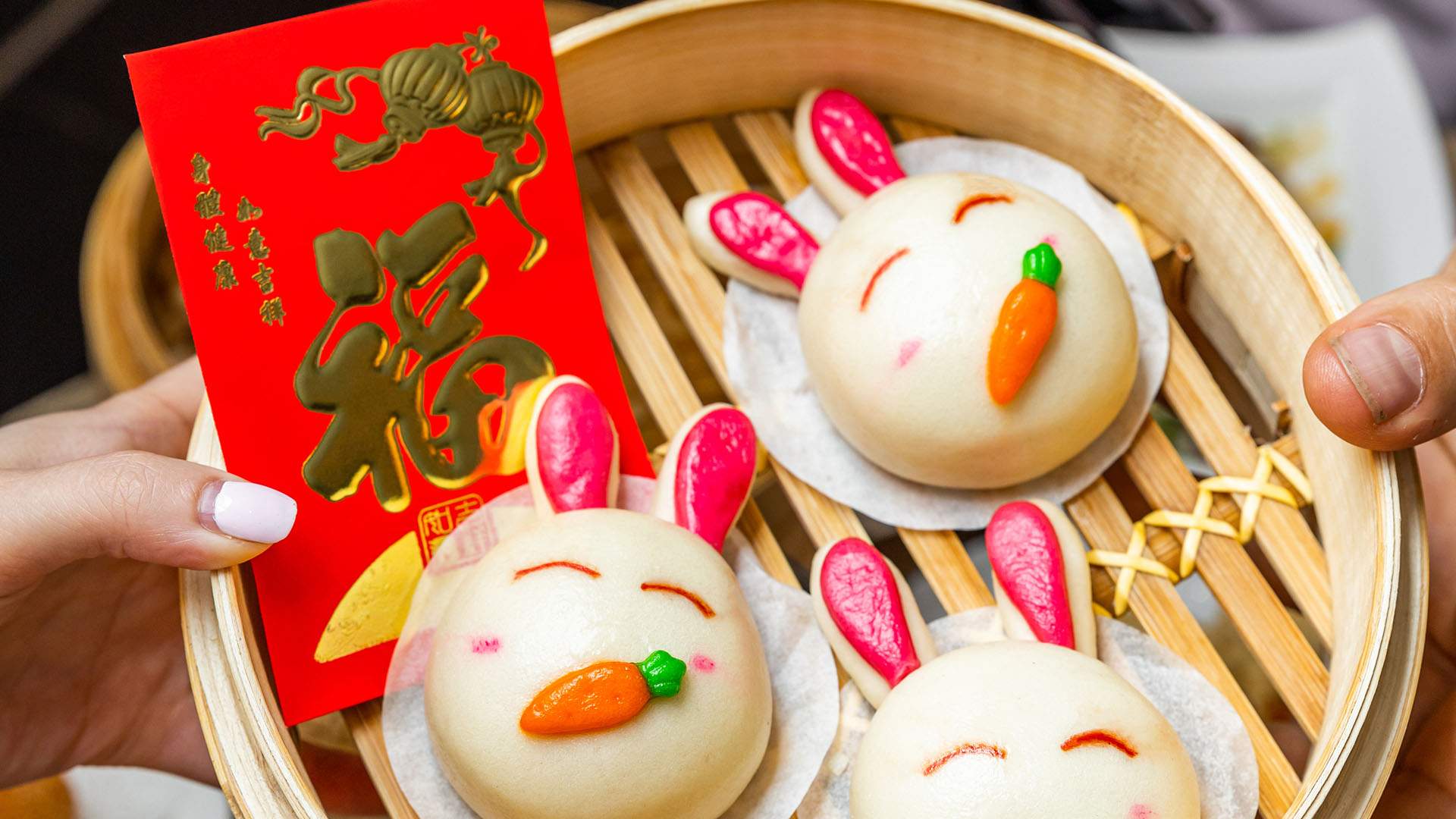 Din Tai Fung Is Making Super-Cute Chocolate and Biscoff Rabbit Buns for Lunar New Year