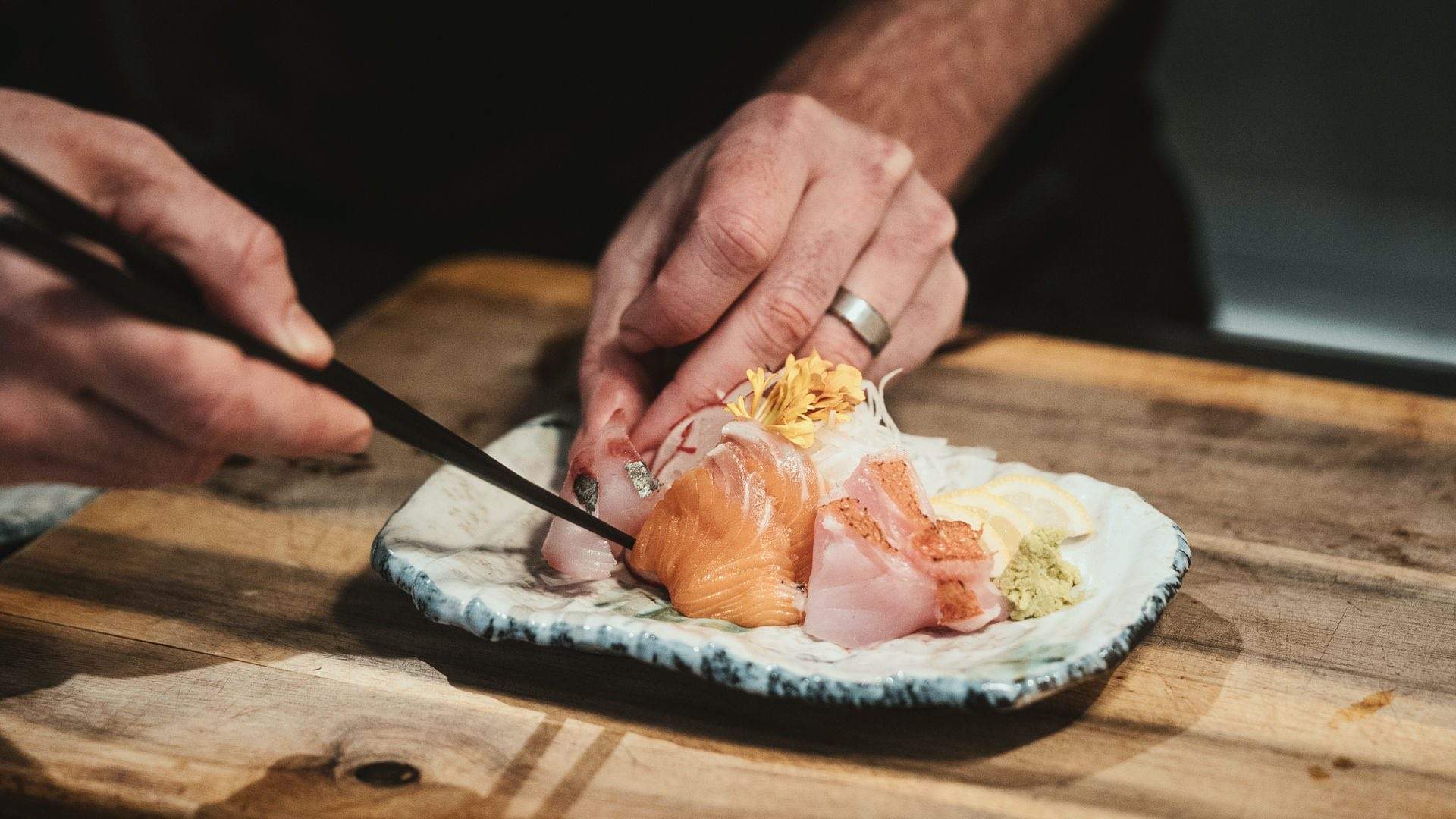 A Japanese seafood dish at Besuto - one of the best seafood restaurants in Sydney