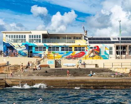 A Vibrant New Mural Has Added a Splash of Colour to Clovelly Beach — and Yes, It Features the Blue Groper