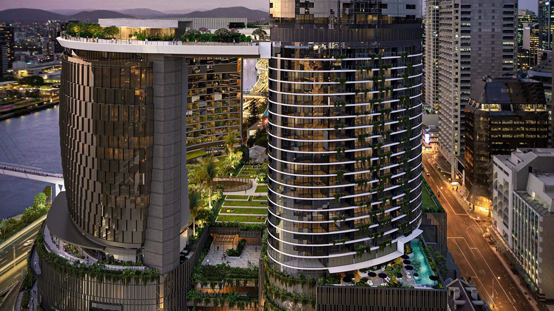 Brisbane's New Queen's Wharf Precinct and 100MetreHigh Sky Deck Will