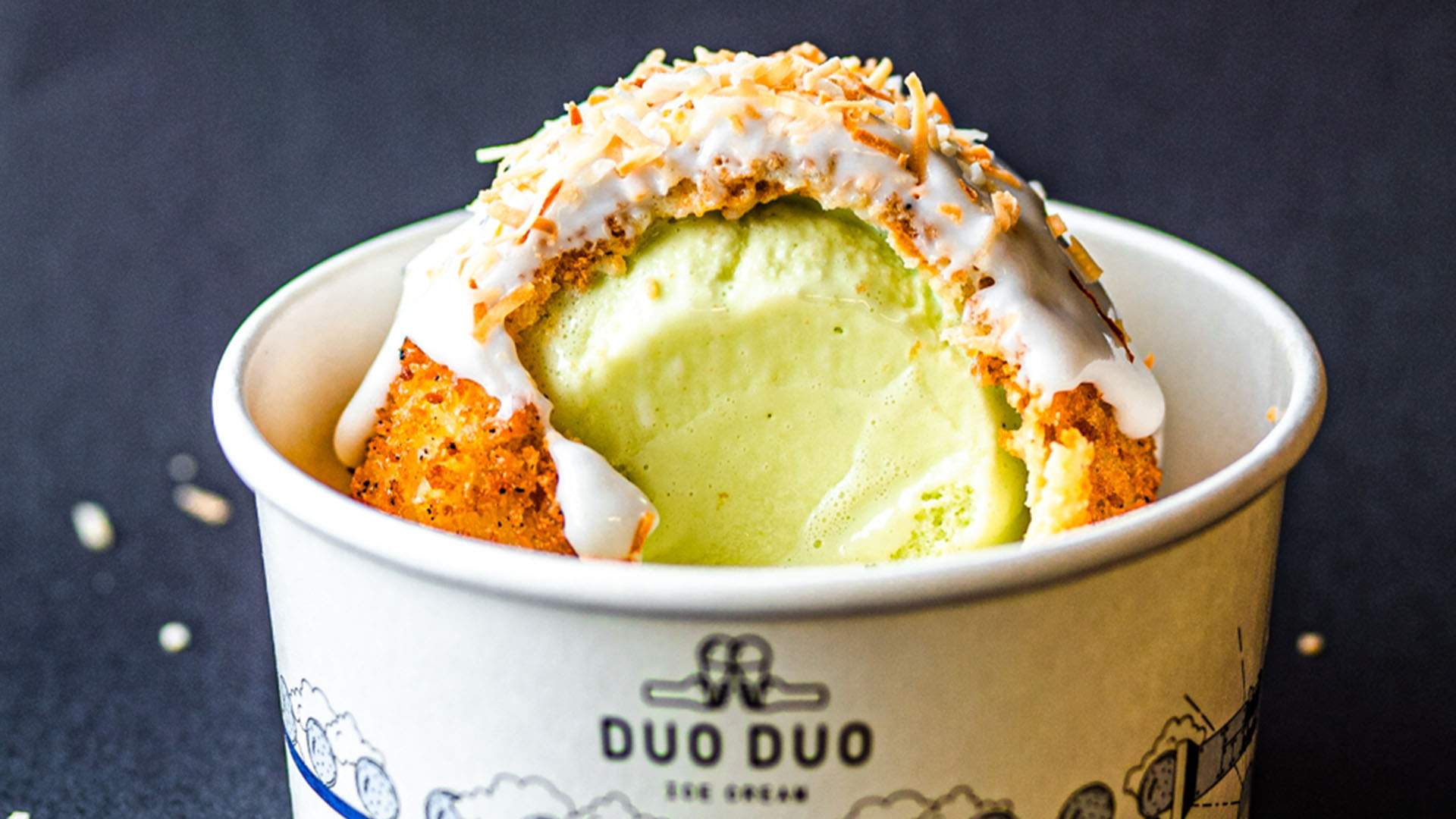 Duo treat ice online cream maker