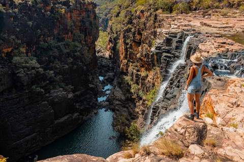 Hike or Fly to the Top of Mitchell Falls