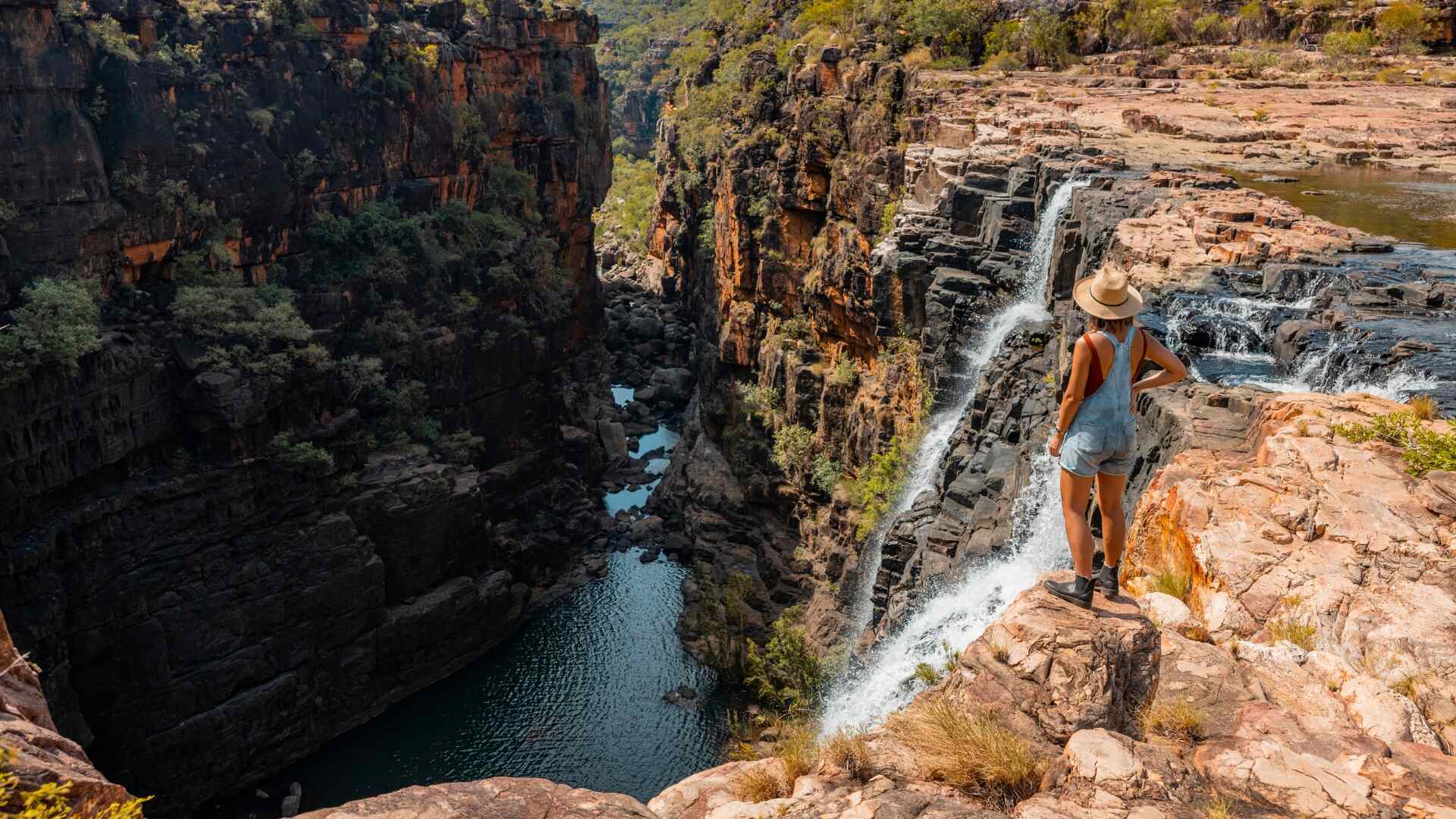 Hike or Fly to the Top of Mitchell Falls