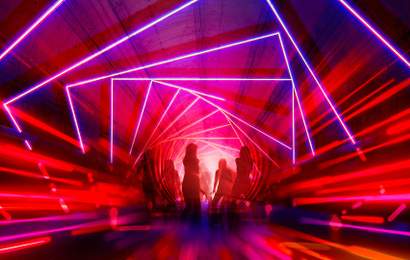 Background image for Vivid Sydney World Premiere 'Dark Spectrum' Will Fill 900 Metres of Wynyard's Railway Tunnels with Lasers