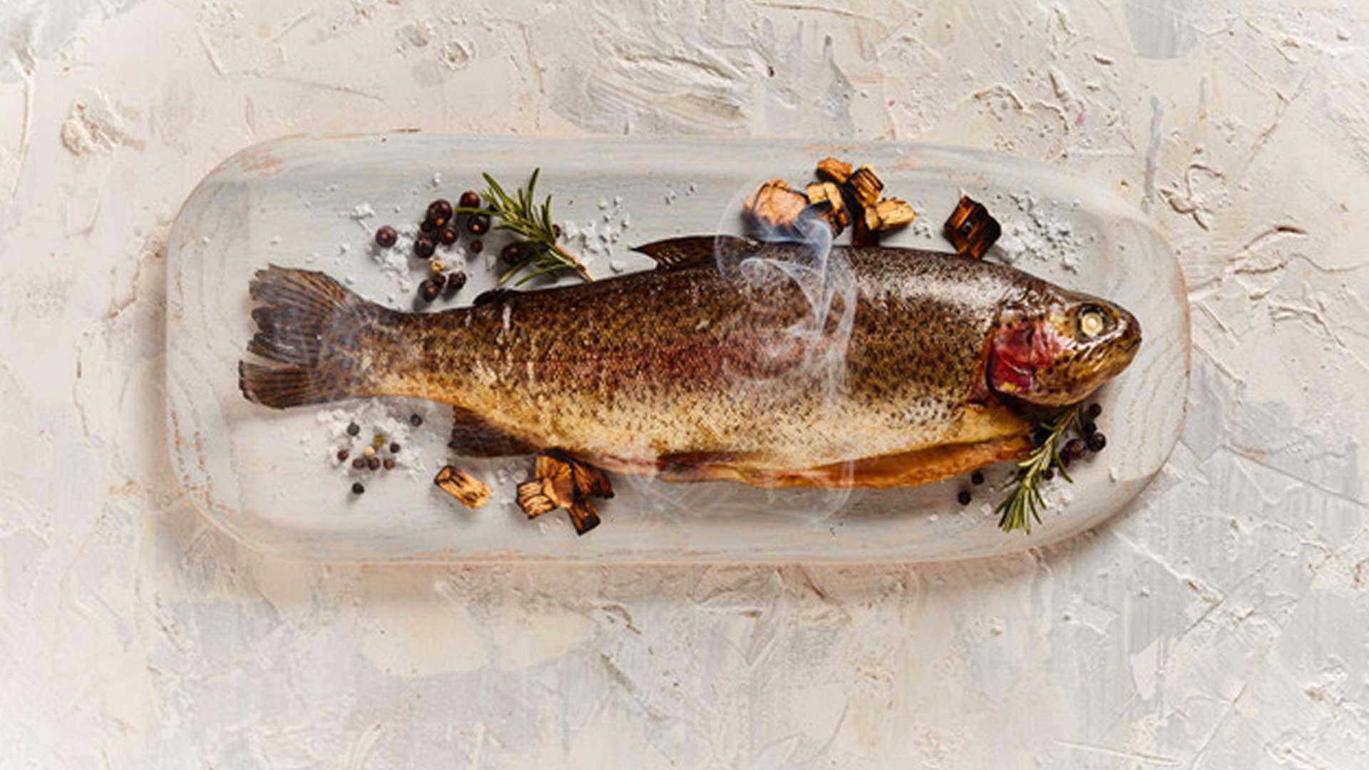 Trout from the smoker at By Kai's - one of the best seafood restaurants in Sydney.