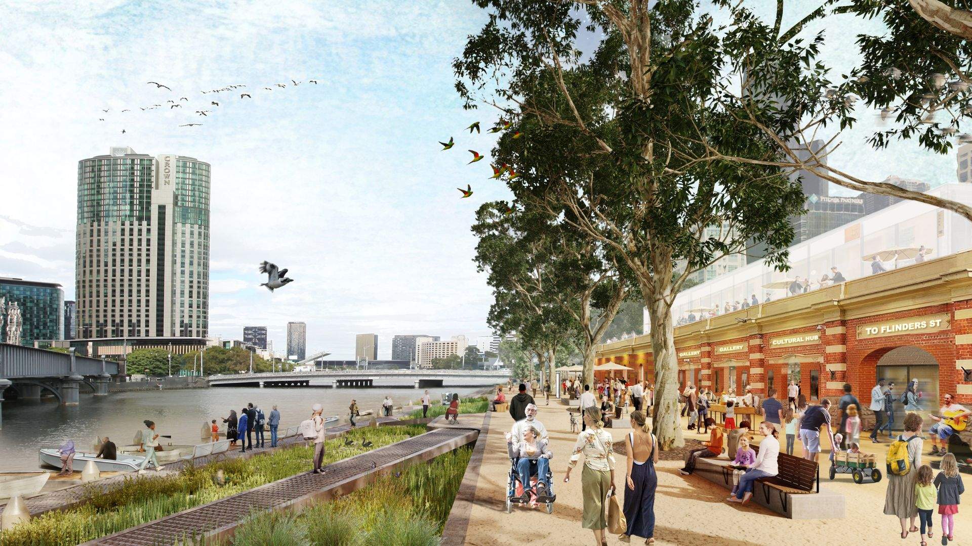New Design Plans Have Dropped for the City of Melbourne's Ambitious Riverside Greenline Project