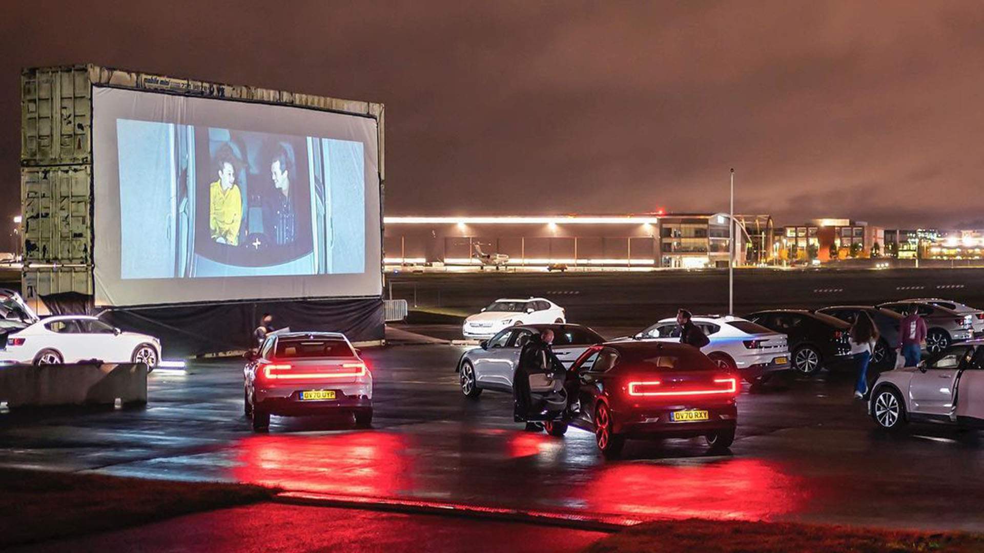 Entertainment Quarter's Rooftop Drive-In Cinema Is Returning — But Only for Electric Vehicles