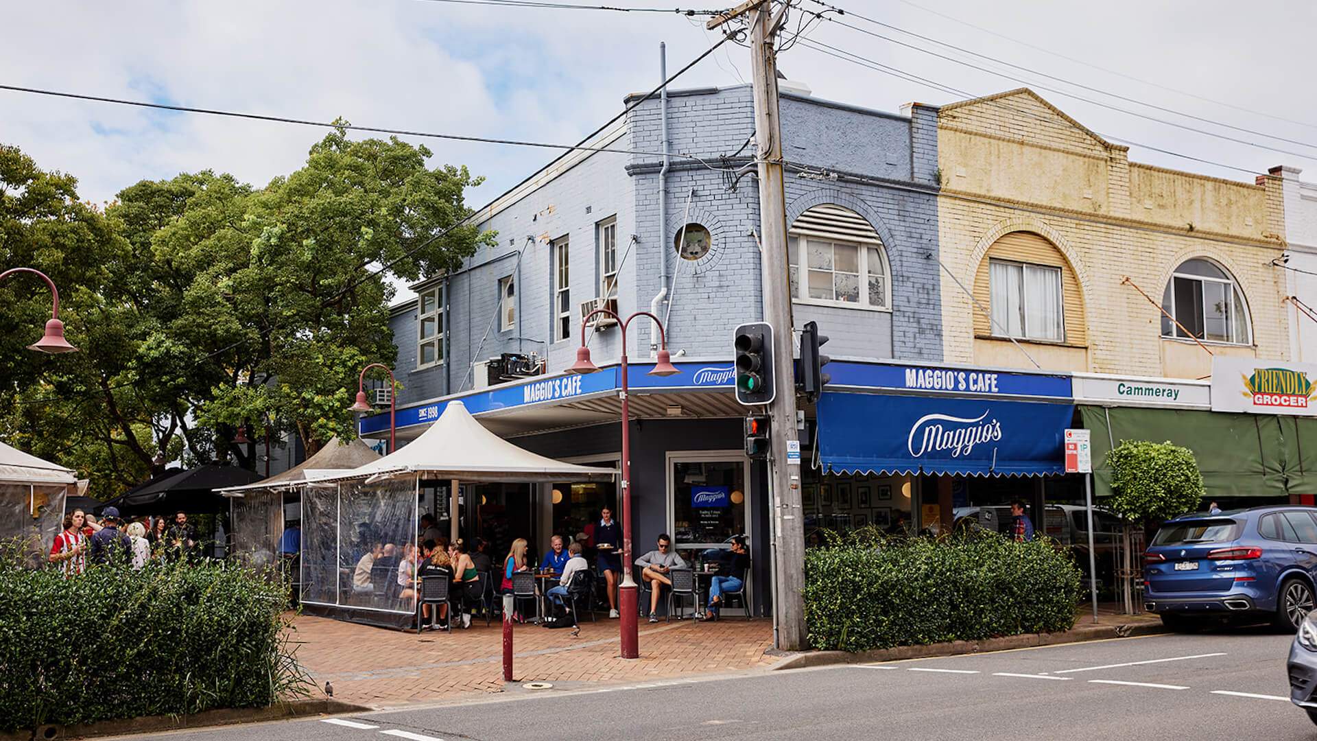 The exterior of maggio's cafe - one of the best cafes in Sydney