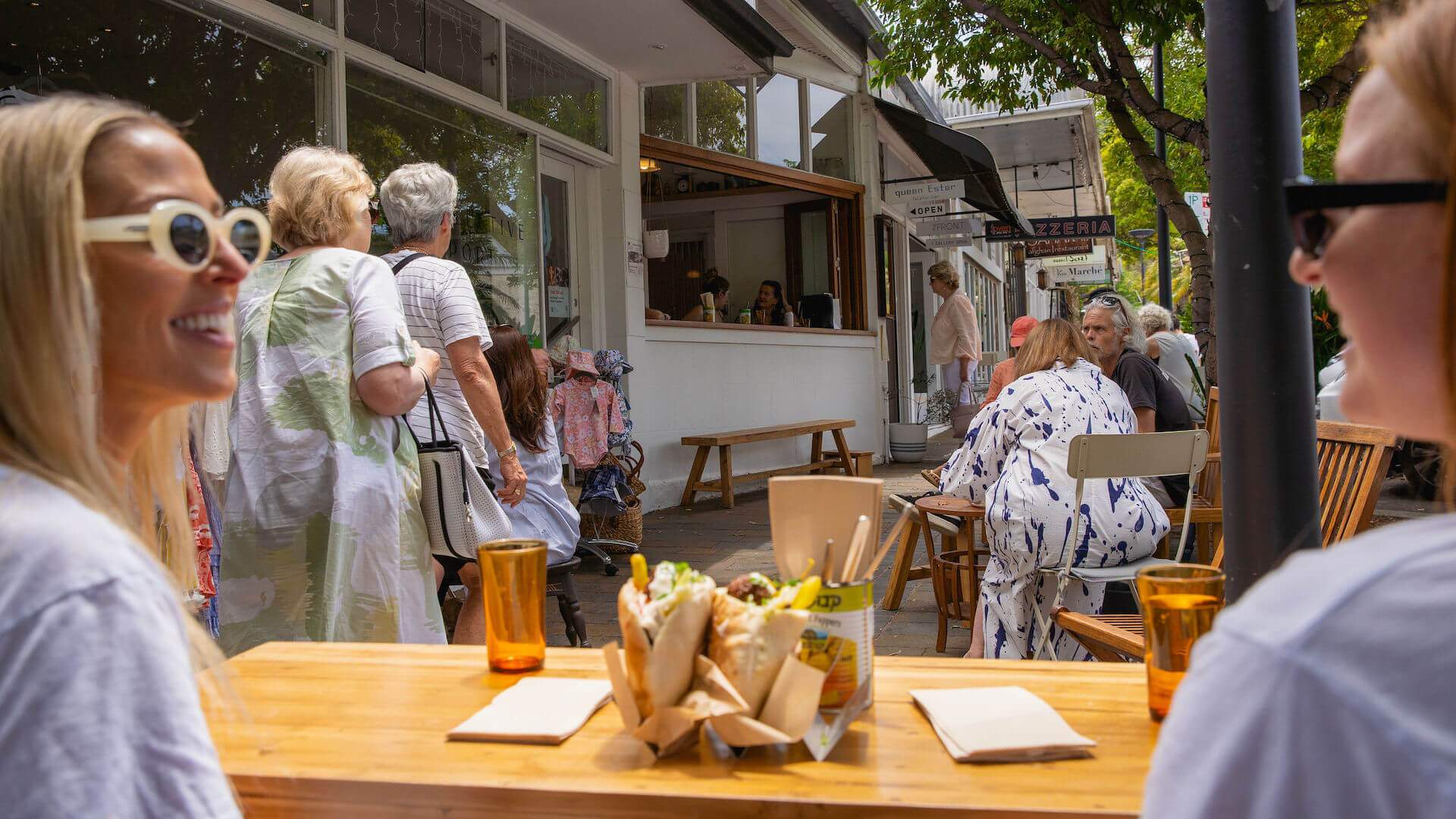 falafel wraps at Queen Ester - one of the best cafes in Sydney