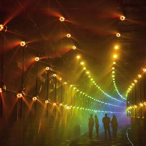 'Dark Spectrum' Is Returning to Vivid to Turn Wynyard's Railway Tunnels Into a Lit-Up Labyrinth for a Second Year