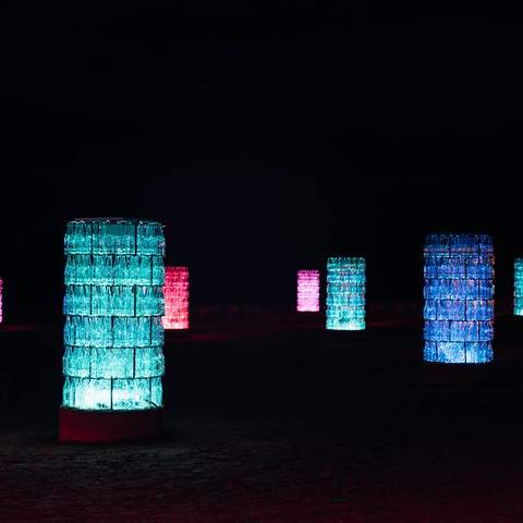 Bruce Munro's New 'Light-Towers' Installation Is Now Dazzling the Northern Territory's Kings Canyon