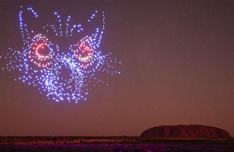 Wintjiri Wiru Is the Stunning Nightly Light Show with 1000-Plus Drones That's Arrived Above Uluru