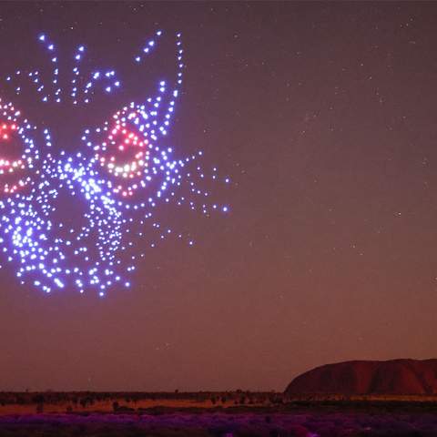 Wintjiri Wiru Is the Stunning Nightly Light Show with 1000-Plus Drones That's Arrived Above Uluru