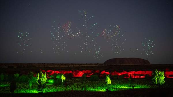Wintjiri Wiru Is the Stunning Nightly Light Show with 1000-Plus Drones That’s Arrived Above Uluru
