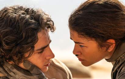 Background image for Timothée Chalamet and Zendaya Fight for Freedom and Arrakis in the New Trailer for 'Dune: Part Two'