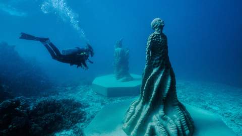 Australia's Museum of Underwater Art Off Townsville Just Scored an Impressive New Snorkel Trail