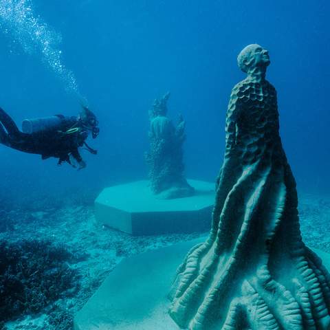 Australia's Museum of Underwater Art Off Townsville Just Scored an Impressive New Snorkel Trail