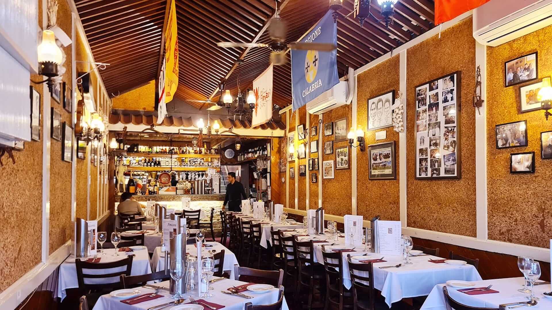 best italian restaurants melbourne - amiconi dining room in west melbourne - also home to the best pasta in Melbourne