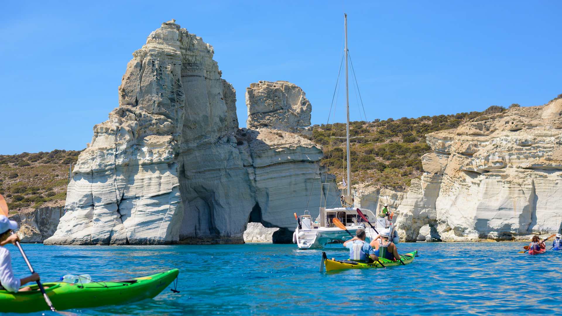 Kayaking Tour to the Secrets of Milos