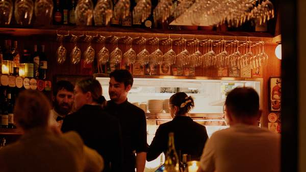 The main bar at Le Foote - one of the best pubs in Sydney.