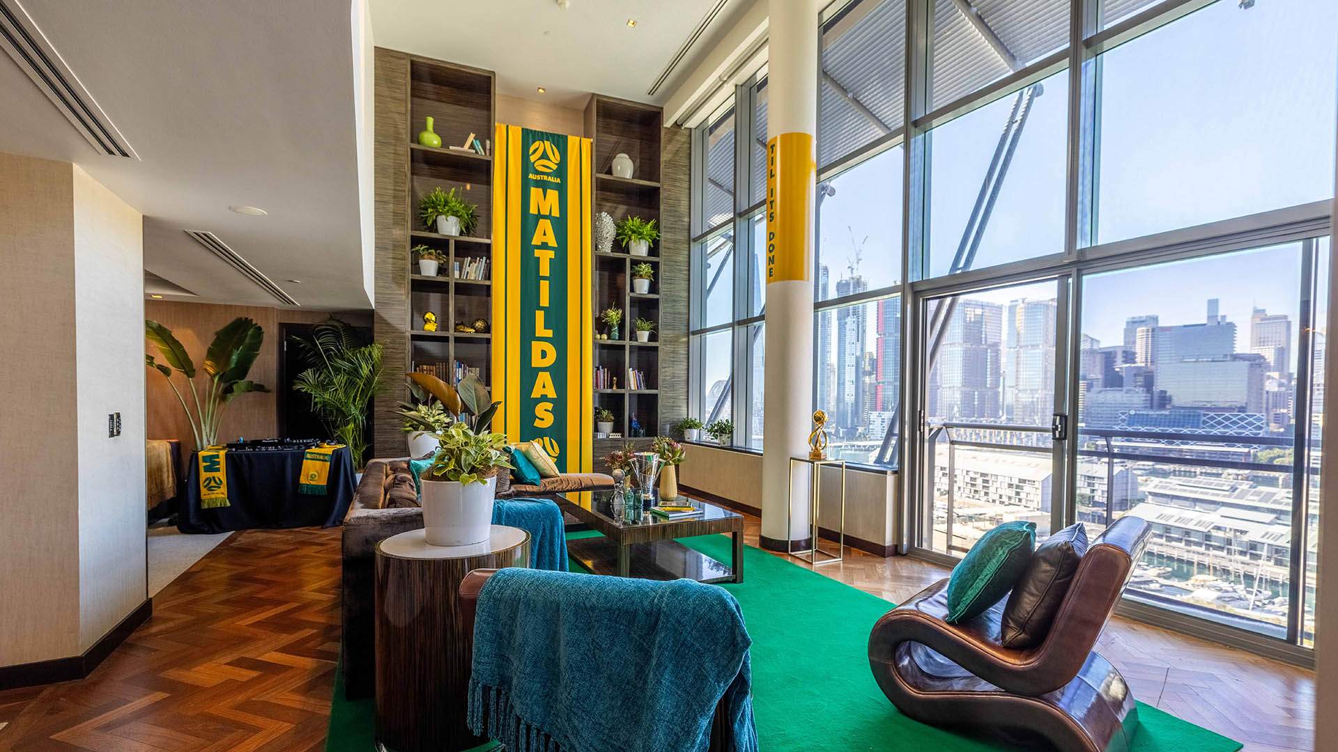 Go Green and Gold: The World's First-Ever Matildas-Themed Hotel Suite Is Popping Up in Sydney