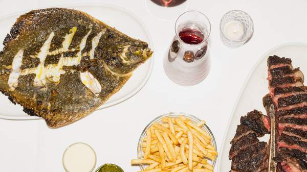 Fish and steak at Neptune - melbourne restaurant - Windsor