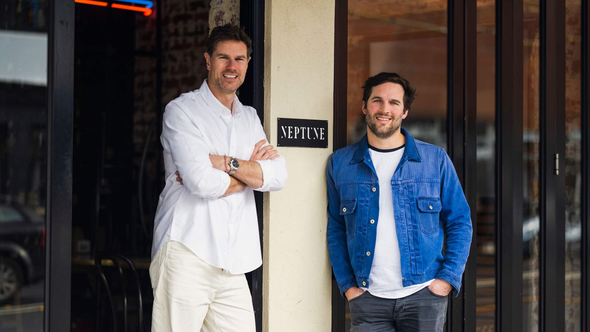 Nic Coulter and Michael Parker - owners of Neptune seafood restaurant in Melbourne