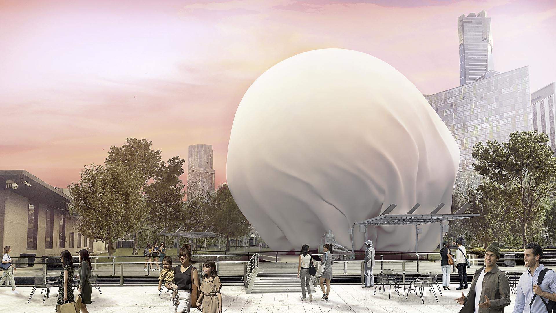 A 14-Metre-Tall Inflatable Sphere That Breathes Is Popping Up Outside Melbourne's NGV This Summer