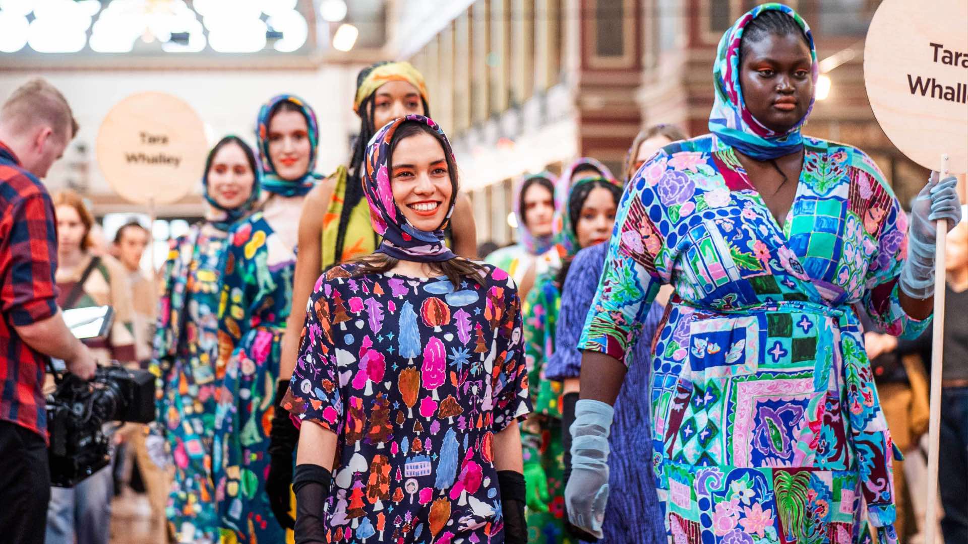 Photo of women modelling clothes at The Big Design Market.
