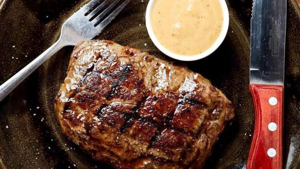 A freshly cooked steak at macelleria - sydney