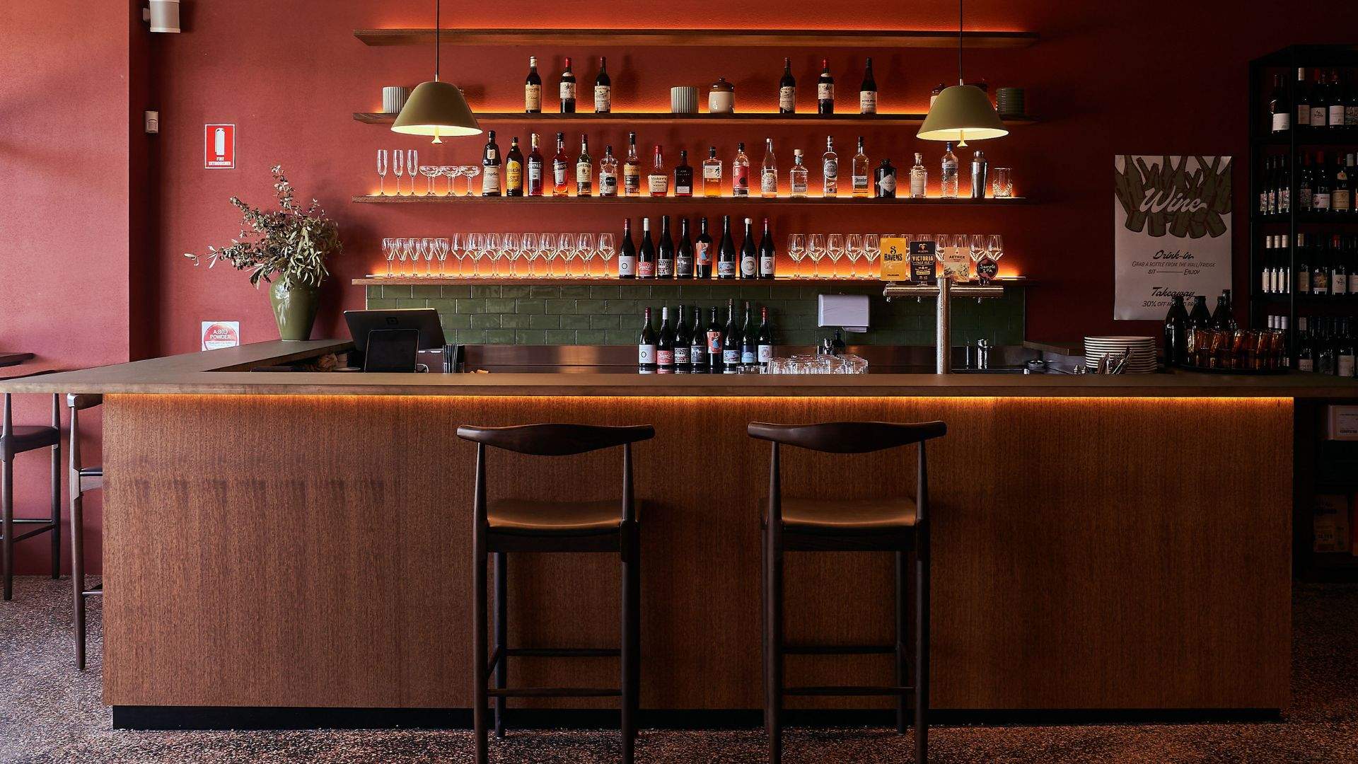 Railway Wine Bar, interiors