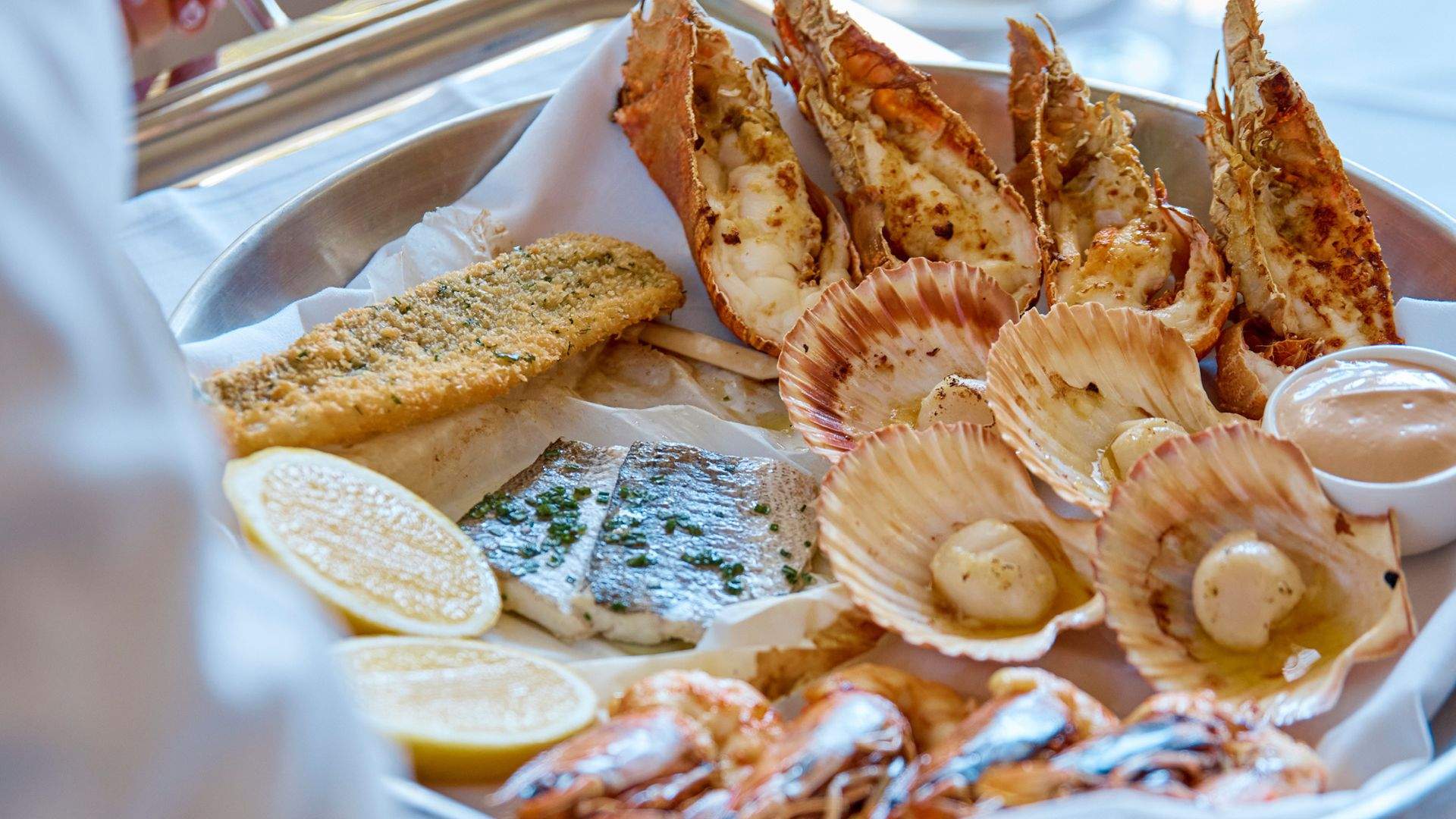 The luxurious seafood platter at SK Steak & Oyster in Brisbane. 
